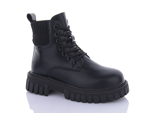 Ботинки Qq Shoes 5236 black в магазине Фонтан Обуви