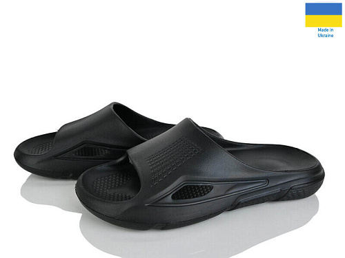 Шлепанцы Rai Shoes П43 чорний в магазине Фонтан Обуви