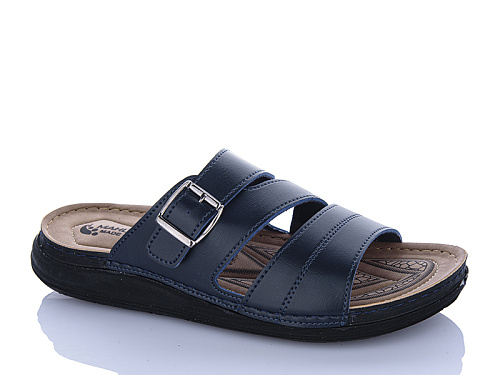 Шлепанцы Oskar 01-17 синій в магазине Фонтан Обуви