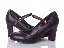 Туфли Qq Shoes AF25 black уценка в магазине Фонтан Обуви