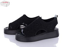 Босоножки Ailaifa 7080 all black в магазине Фонтан Обуви