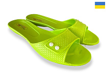 Шлепанцы Rai Shoes 14-107 лайм в магазине Фонтан Обуви