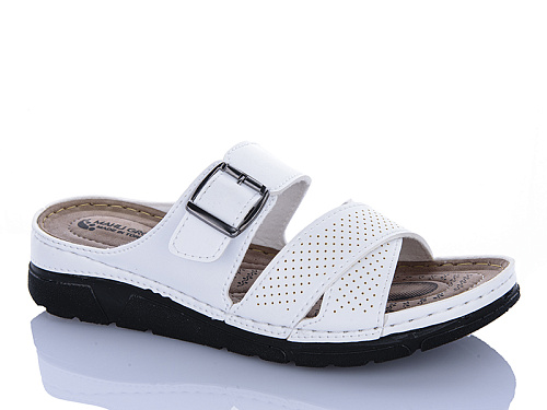 Шлепанцы Sali One 03-52 білий в магазине Фонтан Обуви