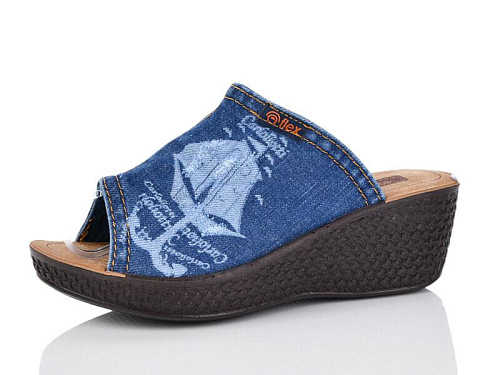 Шлепанцы Gurkem 0001-1 синій в магазине Фонтан Обуви