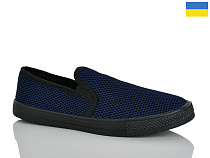 Слипоны Demur 6042 синій в магазине Фонтан Обуви