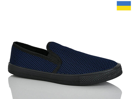 Слипоны Demur 6042 синій в магазине Фонтан Обуви