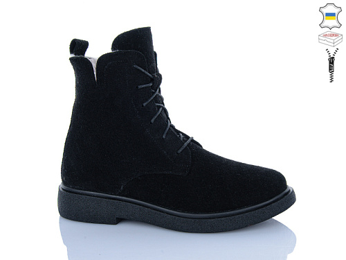 Ботинки Sali 23 чорний з чор-п.зима в магазине Фонтан Обуви