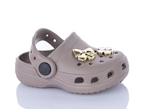 Кроксы Stt 31 т.бежевий (30-35) в магазине Фонтан Обуви