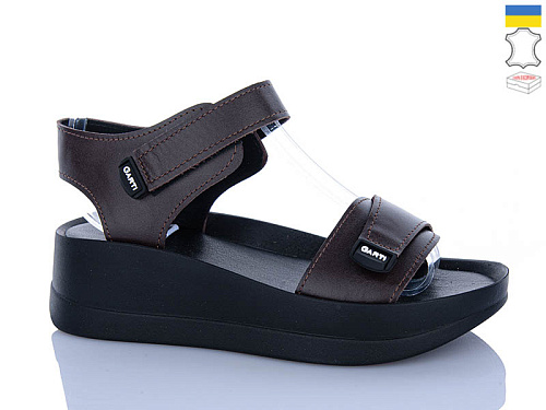 Босоножки Garti 006 коричневий шк. в магазине Фонтан Обуви