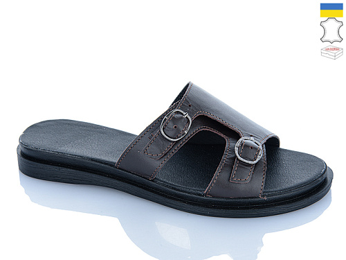 Шлепанцы Sali 111 шоколад к чор-п. в магазине Фонтан Обуви