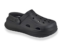 Кроксы Rai Shoes F650 чорний в магазине Фонтан Обуви