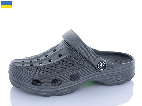 Кроксы M&L Alex13 ML203 т.сірий в магазине Фонтан Обуви