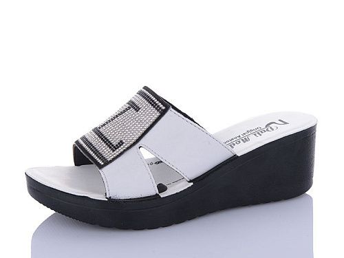 Шлепанцы Sali One 0970C білий в магазине Фонтан Обуви