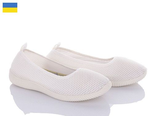Балетки Kredo Кредо Сітка 23-40 білий в магазине Фонтан Обуви