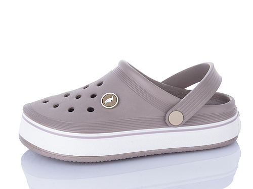 Кроксы Stt 37 т.бежевий (37-41) в магазине Фонтан Обуви