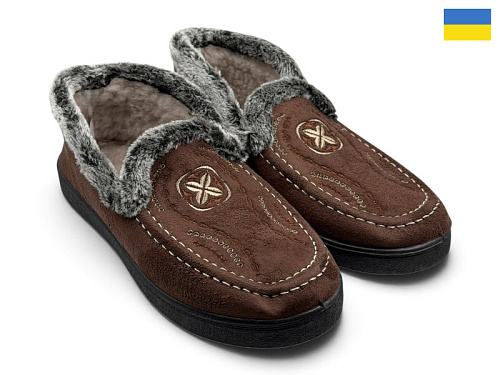 Тапочки Rai Shoes У5 коричневий в магазине Фонтан Обуви