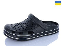 Кроксы M&L Alex13 B51 чор-чорний в магазине Фонтан Обуви