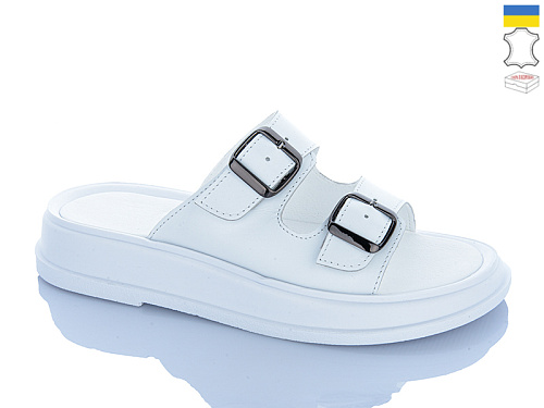 Шлепанцы Sali 91 білий біл-п. в магазине Фонтан Обуви