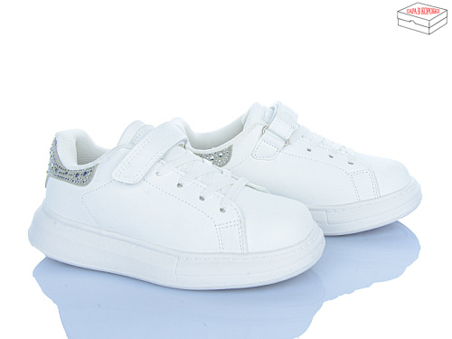 Кроссовки Apawwa LC1192-2 white-silver в магазине Фонтан Обуви