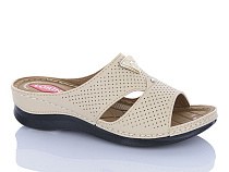 Шлепанцы Sali One 830 бежевий в магазине Фонтан Обуви