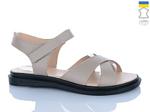 Босоножки Sali 65 бежевий к чор-п.батал в магазине Фонтан Обуви