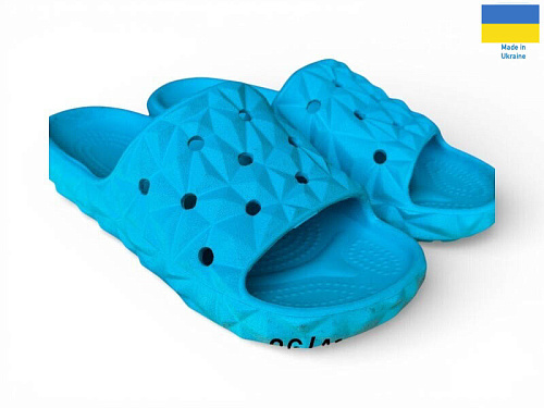 Шлепанцы Rai Shoes С105 бірюзовий в магазине Фонтан Обуви