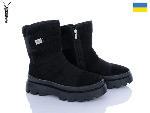 LVOVBAZA2 Progress 5401-1 хутро чорний в магазине Фонтан Обуви