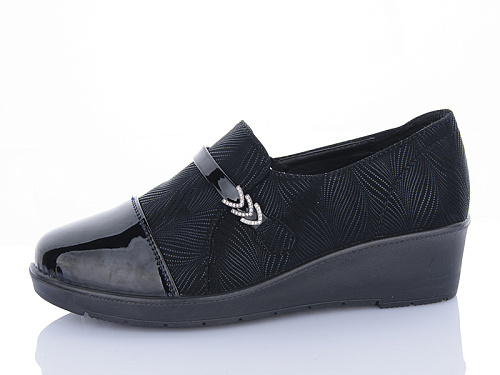 Туфли Minghong 7701 black в магазине Фонтан Обуви