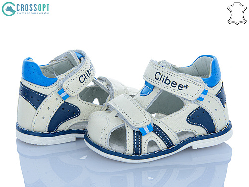 Босоножки Crossopt F221 white-m.blue в магазине Фонтан Обуви