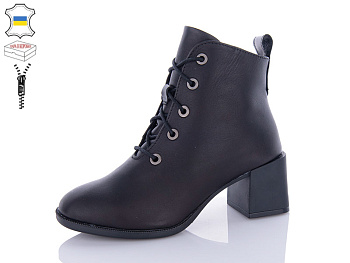 Ботинки Qq Shoes 640-1 чорний в магазине Фонтан Обуви