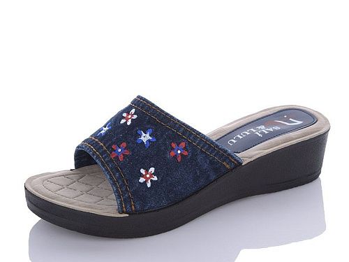 Шлепанцы Sali 78 синій в магазине Фонтан Обуви