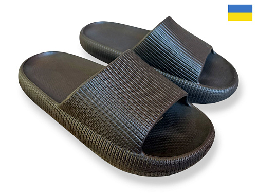 Шлепанцы Rai Shoes 023 чорний в магазине Фонтан Обуви