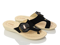 Шлепанцы Gurkem 2024-046 black в магазине Фонтан Обуви