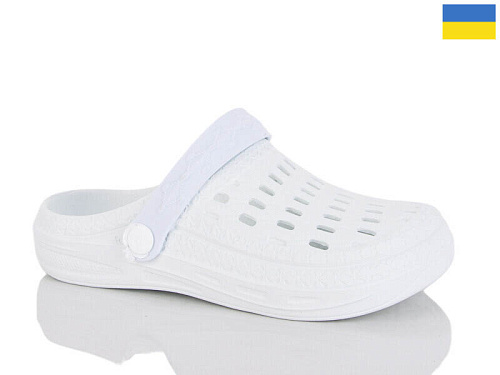 Кроксы Malibu 6-62 білий в магазине Фонтан Обуви