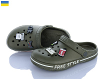 Кроксы Roks 329 хакі в магазине Фонтан Обуви