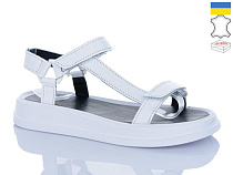 Босоножки Garti 0110 білий шкіра в магазине Фонтан Обуви