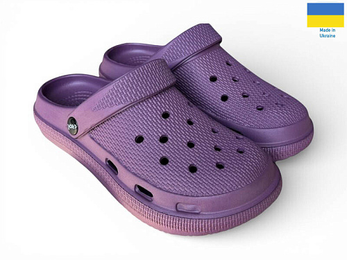 Кроксы Rai Shoes С98 бордовий в магазине Фонтан Обуви