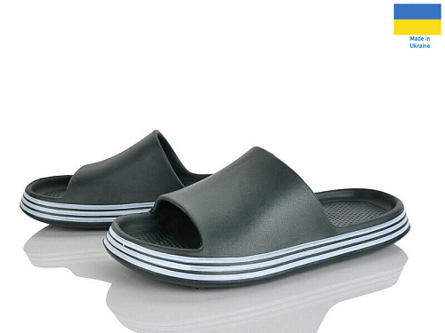 Шлепанцы Rai Shoes E236 хакі в магазине Фонтан Обуви