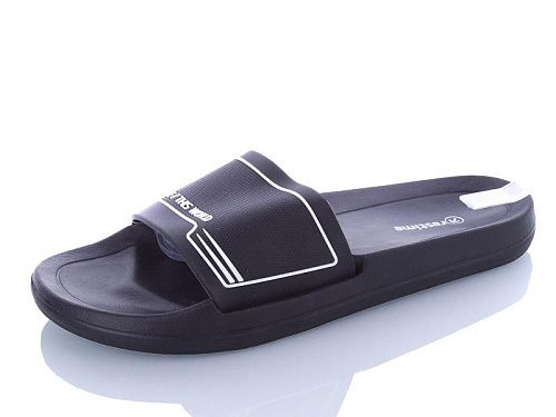 Шлепанцы Restime TML25963 black-white в магазине Фонтан Обуви