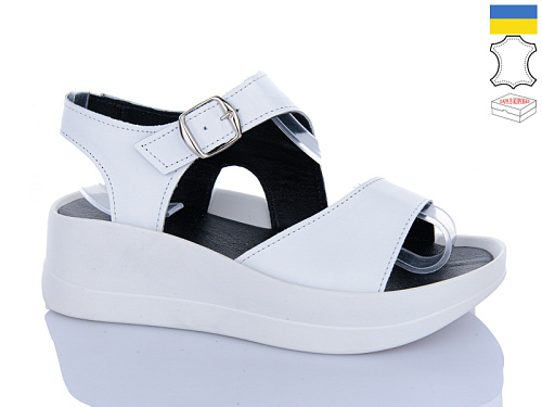 Босоножки Garti 1 білий шк. в магазине Фонтан Обуви