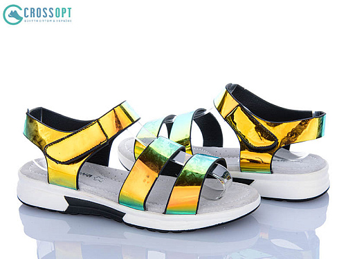 Босоножки Crossopt GX198-1 gold в магазине Фонтан Обуви