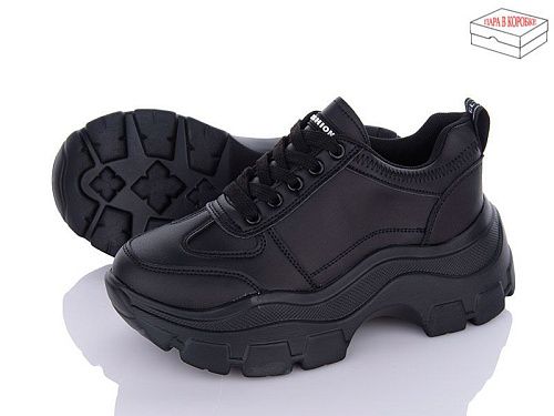 Кроссовки No Brand A07-1 all black в магазине Фонтан Обуви