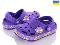 Кроксы Roks 330 радуга фиолетовый в магазине Фонтан Обуви