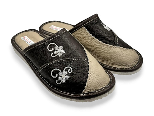 Тапочки Rai Shoes Капці 4 жін.кор-бежевий в магазине Фонтан Обуви