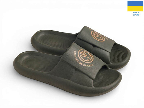 Шлепанцы Rai Shoes T670 хакі в магазине Фонтан Обуви