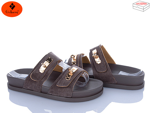 Шлепанцы Gollmony K12-36 coffee в магазине Фонтан Обуви