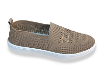 Слипоны Rai Shoes F06-020 коричневий в магазине Фонтан Обуви