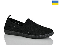 Слипоны Demur 6650 чорний в магазине Фонтан Обуви