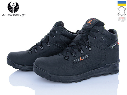Кроссовки Alex Bens J03 чорний в магазине Фонтан Обуви