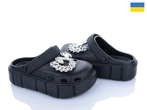 Кроксы Roks 152-914 чорний в магазине Фонтан Обуви